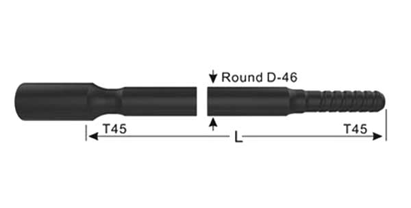 T45 12inch Speed Drill Rod
