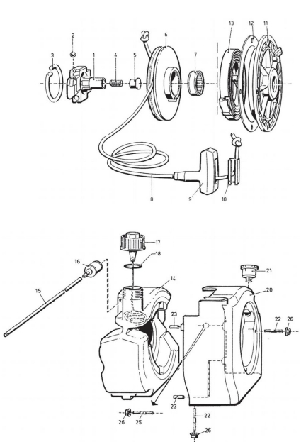 YN27C gasoline rock drill machine