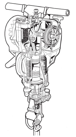 YN27C gasoline rock drill machine